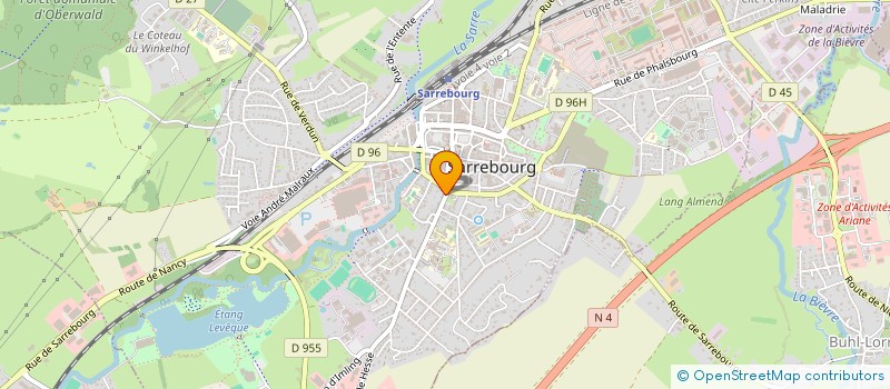 localisation de l'entreprise S.B.I. à SARREBOURG