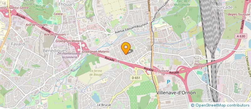 localisation de l'entreprise S.B.I  VILLENAVE D ORNON