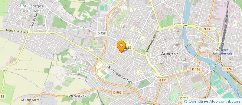 localisation de l'entreprise S.B.I à AUXERRE