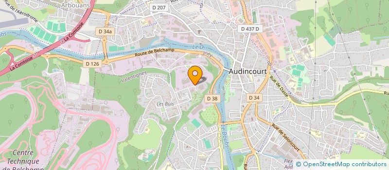 localisation de l'entreprise S-B-I GROUPE  VALENTIGNEY