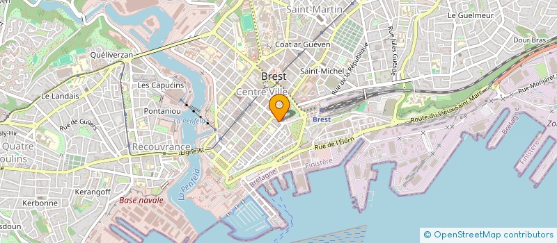 localisation de l'entreprise S.B.I.M.  BREST