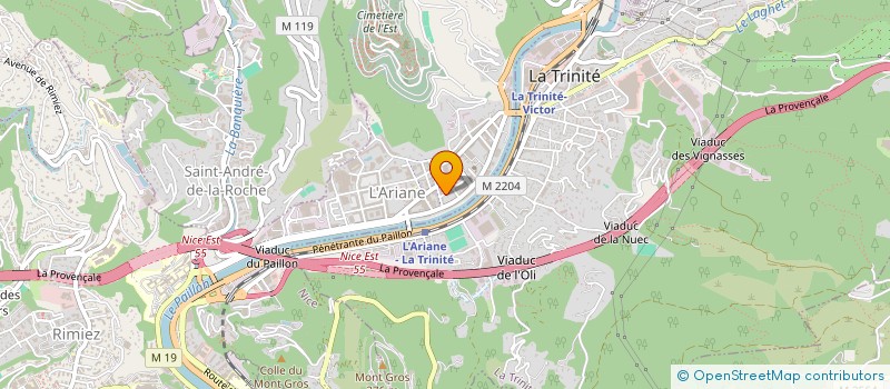 localisation de l'entreprise S.B IMMO à NICE