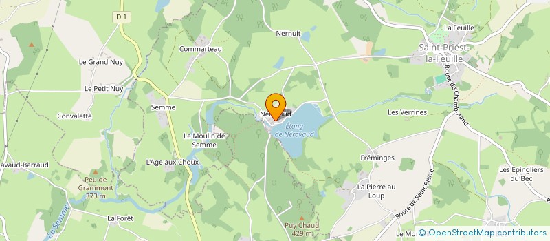 localisation de l'entreprise S.B IMMO PRO  SAINT-PRIEST-LA-FEUILLE