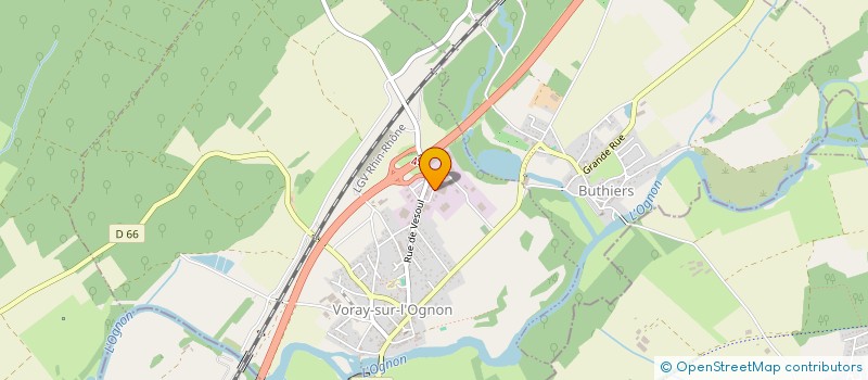 localisation de l'entreprise S.B. IMMOBILIER  VORAY SUR L'OGNON