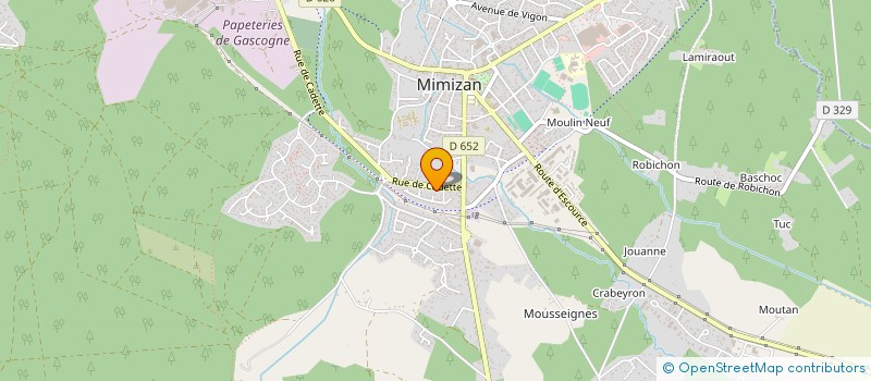 localisation de l'entreprise S&B IMMOBILIER  MIMIZAN