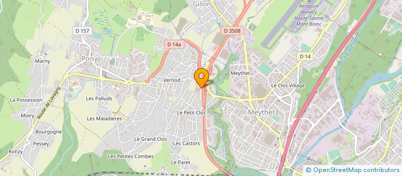 localisation de l'entreprise S B INGENIERIE à POISY
