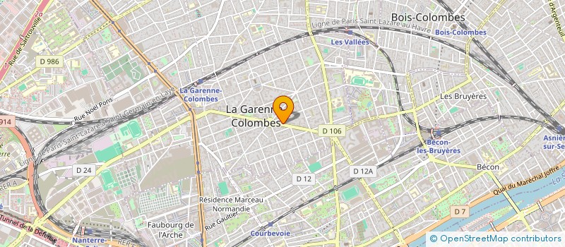 localisation de l'entreprise S.B.L. à LA GARENNE-COLOMBES