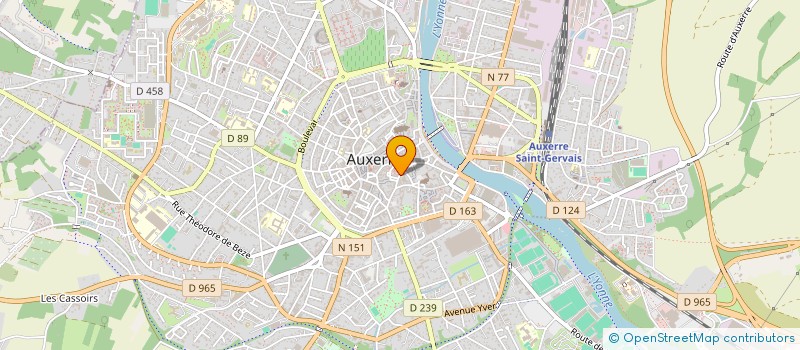 localisation de l'entreprise S.B. LES VEENS à AUXERRE
