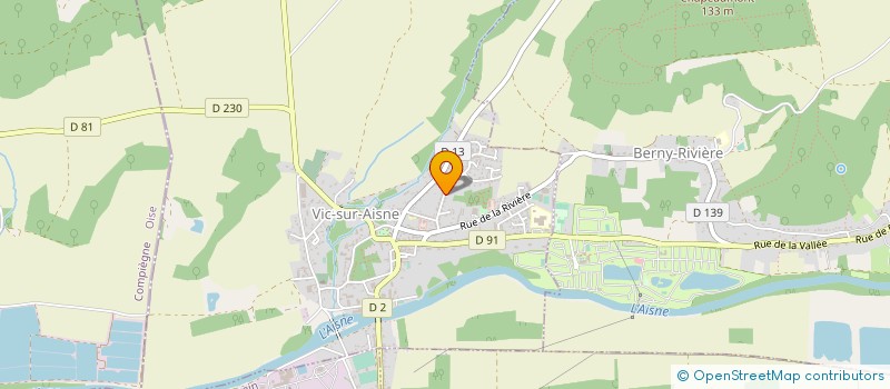 localisation de l'entreprise S B LOC' (SASU) à VIC-SUR-AISNE