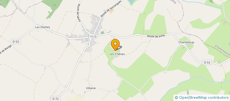 localisation de l'entreprise S.B.M.  COUY