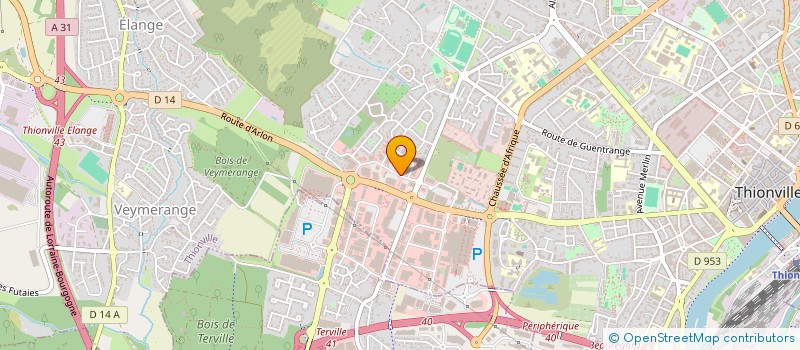 localisation de l'entreprise S.B.M. à THIONVILLE
