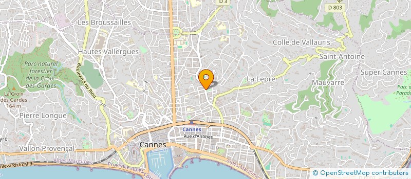 localisation de l'entreprise S.B.N.  CANNES