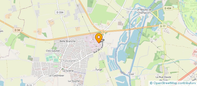 localisation de l'entreprise S.B.O. 35  CHAVAGNE