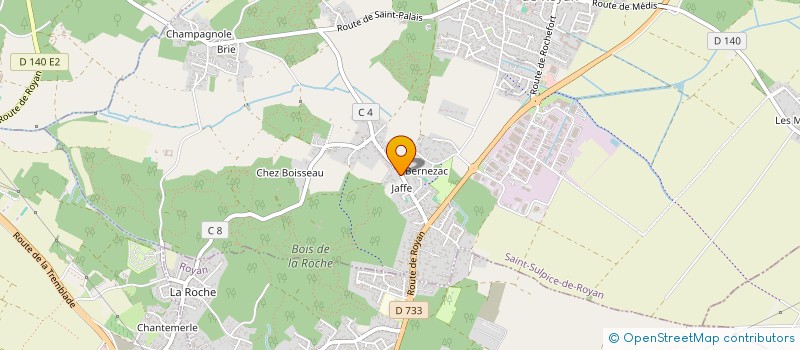 localisation de l'entreprise S.B. OUEST  SAINT-SULPICE-DE-ROYAN