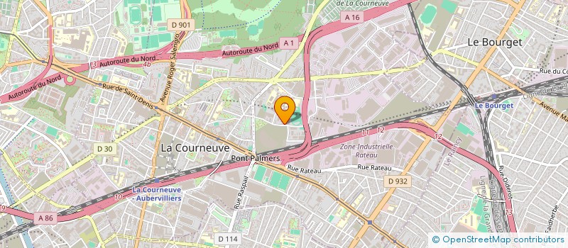 localisation de l'entreprise S.B.P. à LA COURNEUVE