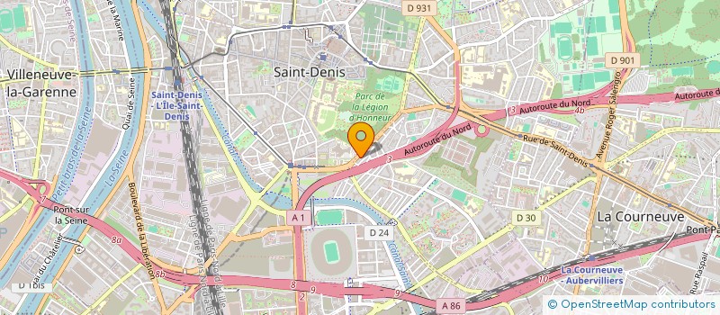 localisation de l'entreprise S.B.P à SAINT-DENIS