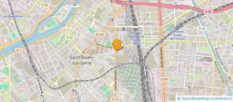 localisation de l'entreprise S B PRO  PARIS