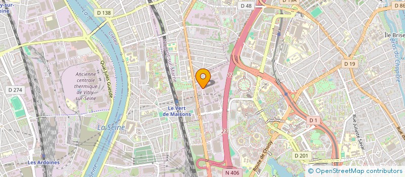 localisation de l'entreprise S-B PROD  MAISONS-ALFORT