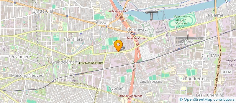 localisation de l'entreprise S B R à VILLEURBANNE