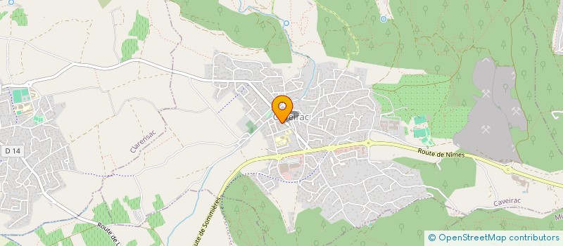 localisation de l'entreprise S.B.S.  CAVEIRAC