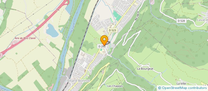 localisation de l'entreprise S.B.S à VILLARD-BONNOT