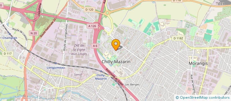 localisation de l'entreprise S B S à CHILLY-MAZARIN