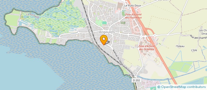 localisation de l'entreprise S.B.S.  ANGOULINS