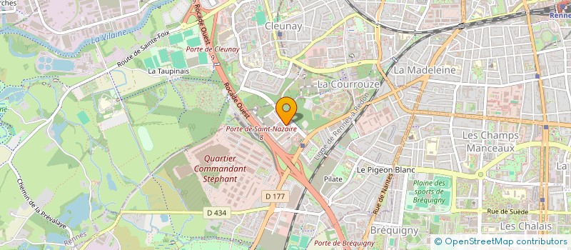 localisation de l'entreprise S.B.S. SANTE ET BIEN-ETRE SOCIAL  SAINT-JACQUES-DE-LA-LANDE