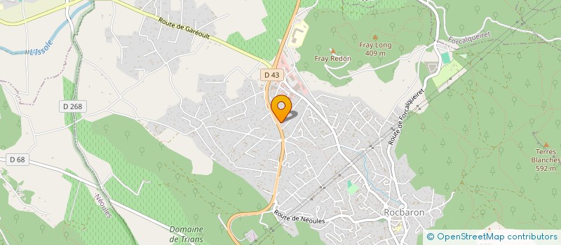 localisation de l'entreprise S.B SERVICE TP  ROCBARON