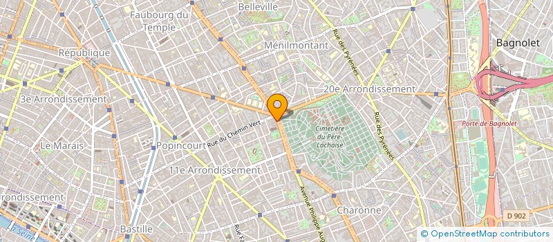 localisation de l'entreprise S B T P à PARIS