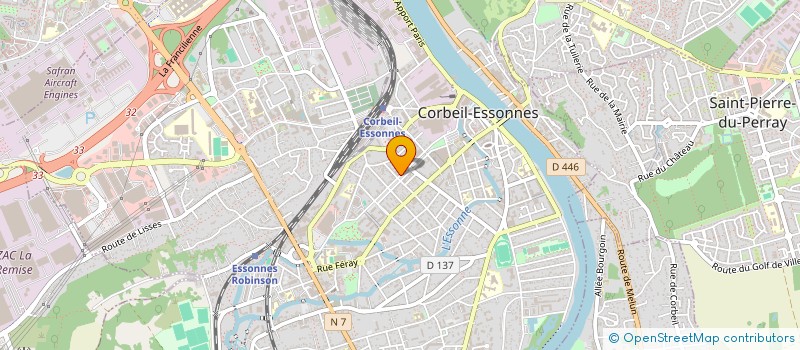 localisation de l'entreprise S.B.T.P.B  CORBEIL-ESSONNES