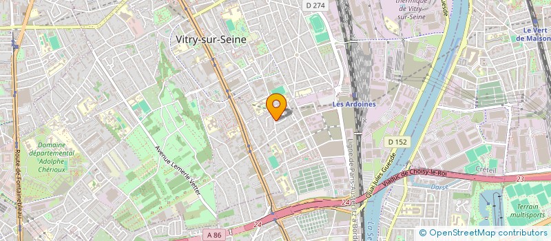localisation de l'entreprise S&B TRADING à VITRY-SUR-SEINE