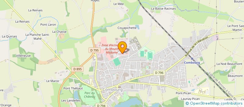 localisation de l'entreprise S&B TRAITEUR à COMBOURG