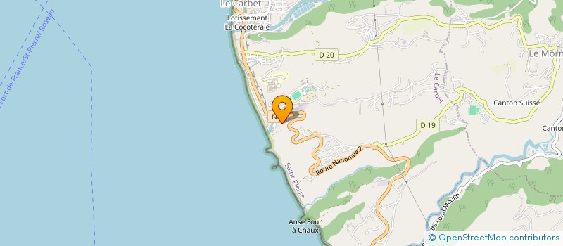 localisation de l'entreprise S&B VETEMENT SHOP  LE CARBET