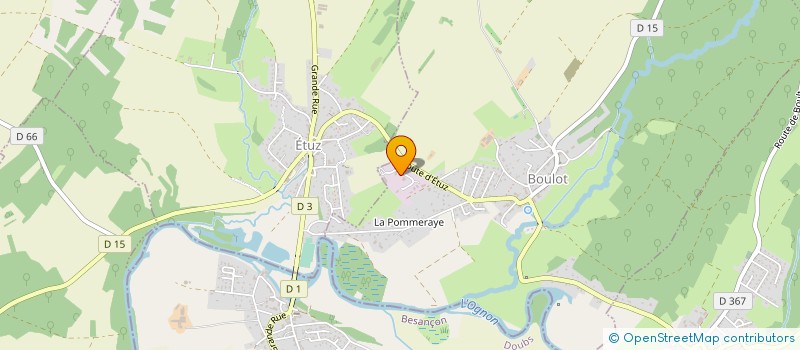 localisation de l'entreprise S.B. VORAY IMMOBILIER  VORAY SUR L'OGNON