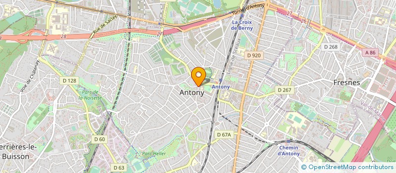 localisation de l'entreprise S.B. WAY à ANTONY