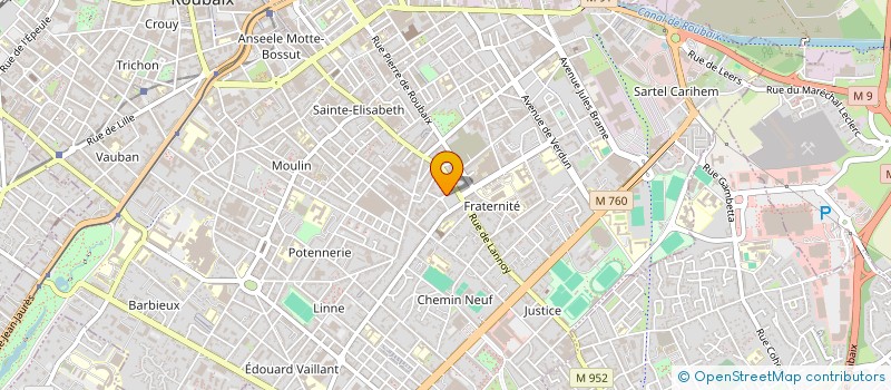 localisation de l'entreprise S&BAF HOLDING  ROUBAIX