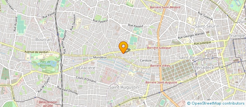 localisation de l'entreprise S.BCC à BORDEAUX