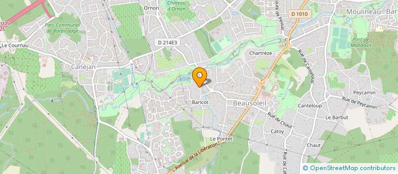 localisation de l'entreprise S BERNARD SARL à GRADIGNAN