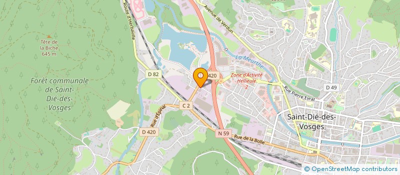 localisation de l'entreprise S. BIKE  SAINT-DIE-DES-VOSGES