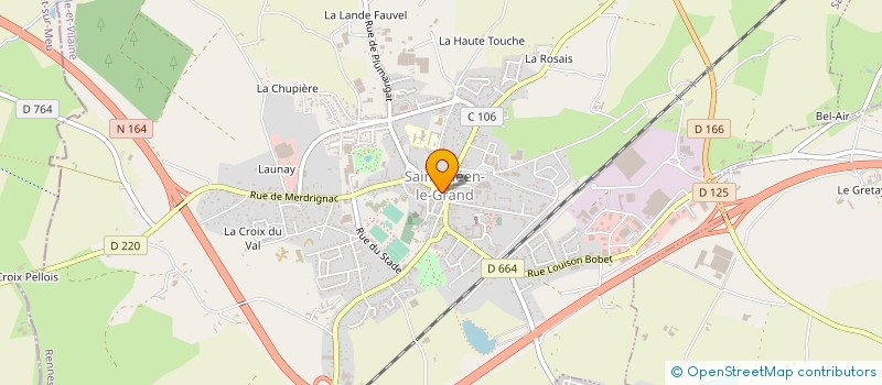 localisation de l'entreprise S. BRETEL à SAINT-MEEN-LE-GRAND