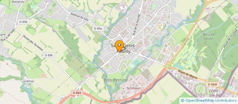 localisation de l'entreprise S BROCARD à SAINT-GENIS-POUILLY