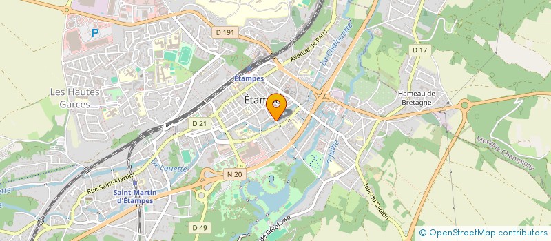 localisation de l'entreprise S C 1 DU PONT D ANJOUAN à ETAMPES