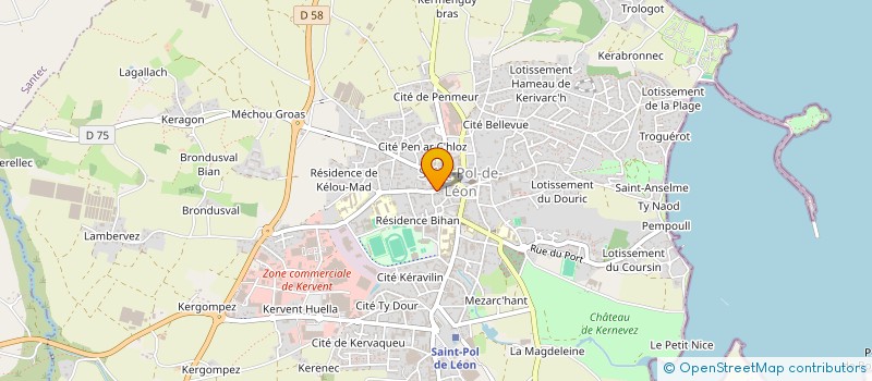 localisation de l'entreprise S.C.  SAINT-POL-DE-LEON
