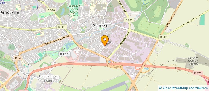 localisation de l'entreprise S.C à GONESSE