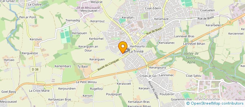 localisation de l'entreprise S & C  PLOUZANE