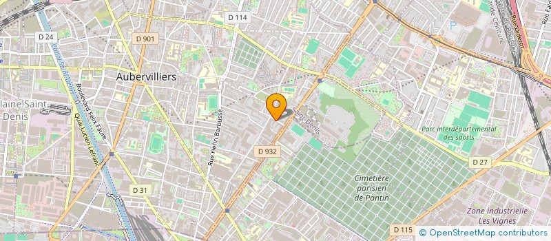 localisation de l'entreprise S&C à AUBERVILLIERS