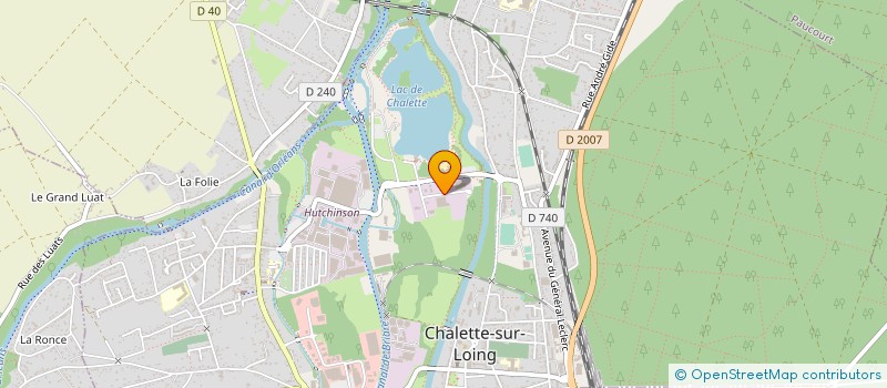 localisation de l'entreprise S.C.  CHALETTE-SUR-LOING