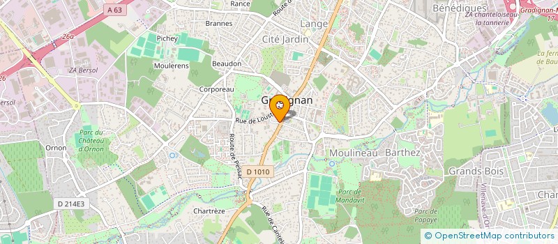 localisation de l'entreprise S & C à GRADIGNAN