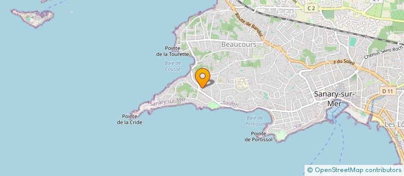 localisation de l'entreprise S.C.A. à SANARY-SUR-MER